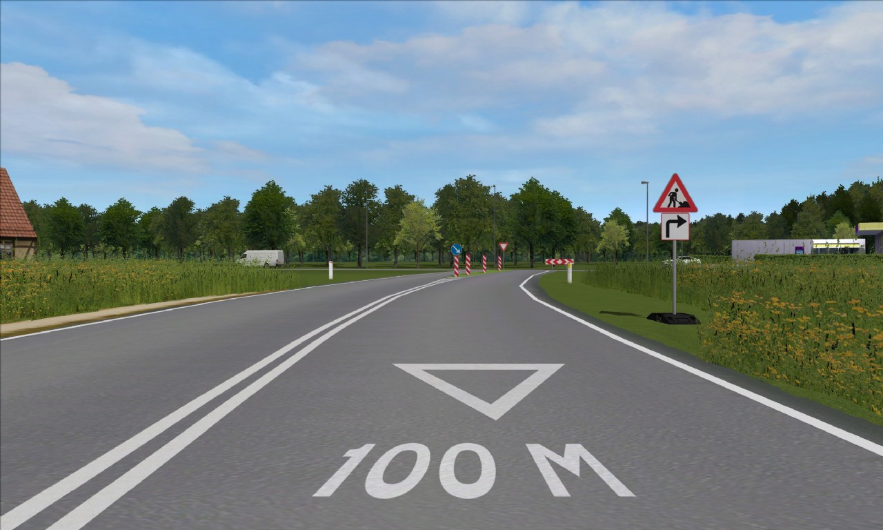 Teoriprøve spørgsmål – situation på vej med vejkryds